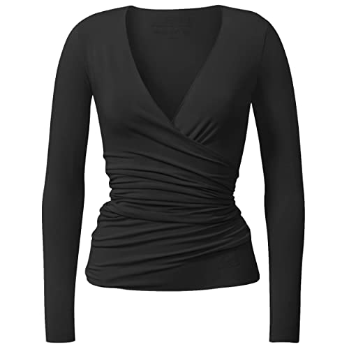 CURARE Damen Yogashirt Top Rundhals Ringerback