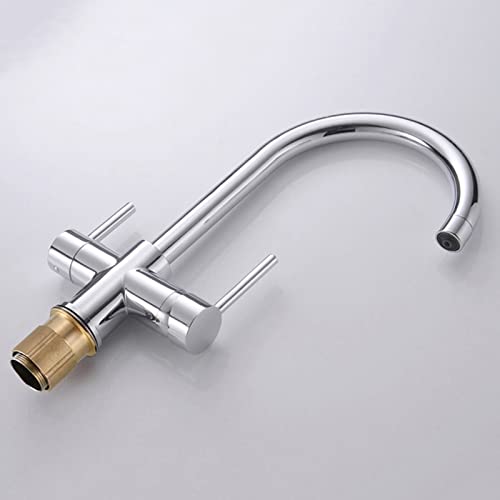 Mitigeur de cuisine 3 en 1 eau potable et bec rotatif chrome - 3