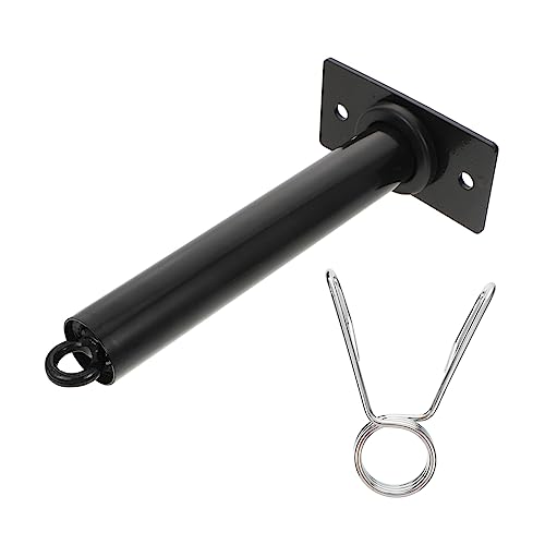 Happyyami 1Pc Durable Weight Plate Rack for Home Gym Multi Functional Dumbbell Support Frame Space Saving Storage Wall Mounted Design Black Equipment