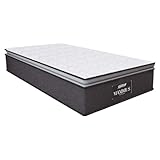 Colchão Molas Ensacadas Pillow Top Maximus Win Gazin Cinza/Branco - Suporta até 120Kg por Pessoa (Solteiro) glide