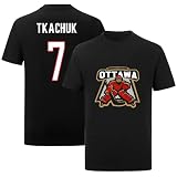 Brady TKACHUK Shirt Tshirt T-Shirt Black Hockey 100% Cotton Shirt Jersey for Mens/Womens/Kids