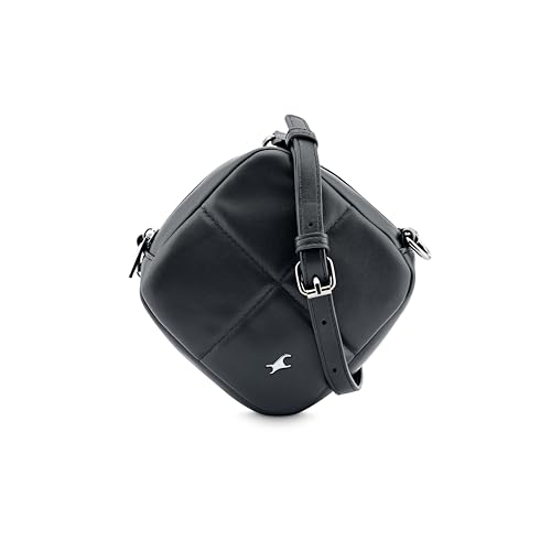 Image of Fastrack Puff Sling with Detachable Pouch | Faux-Leather Women's Handbags | Sling for Casual Carry