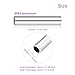 DMiotech (30mm OD x 24mm ID) 6063 Aluminum Round Tube 150mm Length Industry Metal Tubing for Machinery Frame Construction DIY Projects