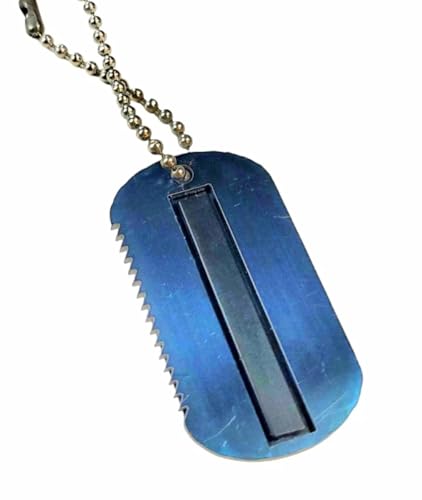 Grim workshop Unisex Necklace - Hot Shot Blue Fire EDC Fire Starter Kit for Adult Outdoor Enthusiasts
