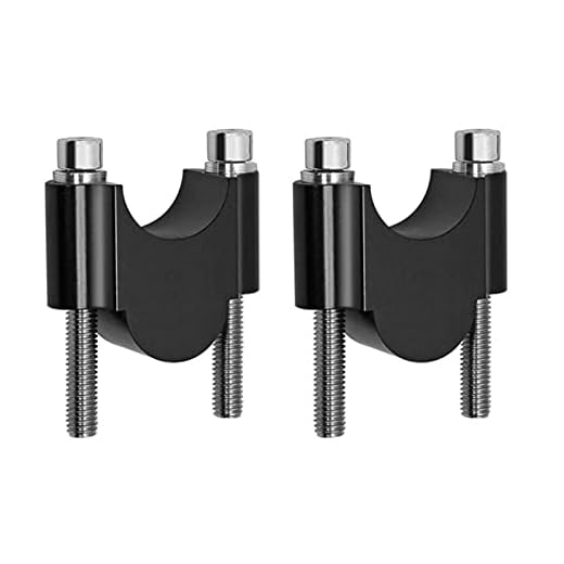 ZEYAOSM Universella styrets höjare för motorcykel ATV Scooter 30 mm Rise 1 par CNC motorcykel styre stigare kit universella barklämmor 22 mm styre stigare (färg: 1)