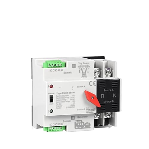 Commutateur de transfert automatique double alimentation 2P 125A pour reseau urbain