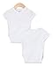 Spasilk Unisex Baby 100% Cotton Short Sleeve Wrap 2-Pack Bodysuit