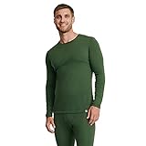 DANISH ENDURANCE Men's Merino Long Sleeved Shirt 1 Pack XXL Green 1-Pack