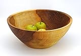 Handgemacht Gedrechselte Schale, Obstschale, Dekoschale, Holzschüssel ∅37 cm Handarbeit aus Deutschland, massives Walnussholz, Holzschale, unikat, nachhaltig, umweltfreundlich, Walnussholz