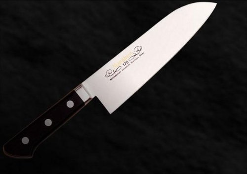 Amazon.co.jp: 正広作 モリブデン鋼ツバ付三徳型牛刀 17.5cm : Home