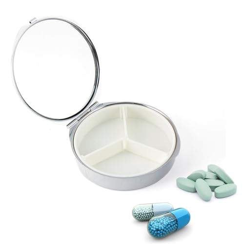 iLamvie 3 Portapillole Portatile Portapillole da Viaggio Portatile Tablet Porta Vitamine Organizer per Borsa Borsa Regalo Da Viaggio