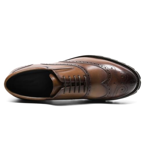 Image of CHAMARIPA Elevator Shoes for Men Brogue Oxford Dress Shoes