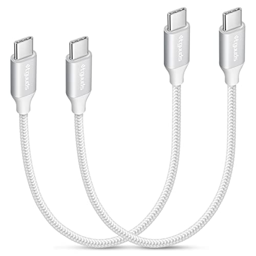 etguuds USB C auf USB C Kabel Kurz [2Stück 30CM], 60W Ladekabel USBC Nylon Schnellladekabel Kabel...
