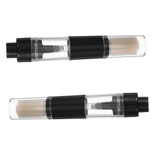 LRXIYODE 2 piezas Brochas Maquillaje Polvo Portátiles Pzs Recargables para Viaje Cepillos Multifuncionales Presionables para Polvo Suelto y Compacto Aplicador Fácil y Versátil para Mujeres