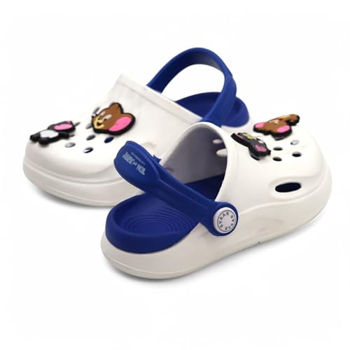 Image of SVAAR x Tom & Jerry Slingback Clog Shoes for Boys & Girls || Indoor & Outdoor Sandals Clogs for Kids with 4 Tom & Jerry Charms