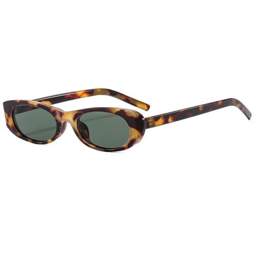 Lunettes de soleil ovales punk verres dégradés UV400 pour femmes hommes