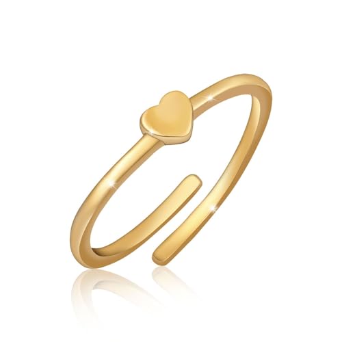 GD GOOD.designs EST. 2015 Anillo Corazón para Señoras - Anillo Aj...