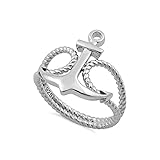 MATERIAL: - Hergestellt aus edlem Schmuck 925 Sterling Silber Ring, hochwertige Platinbeschichtung, geben den Look von Weißgold Produkt Kommt mit einer Verpackungsbox. Erstaunliches Geschenk für Freundin/Liebhaber/Paar/Mama/Mann/Frauen/Mädchen.