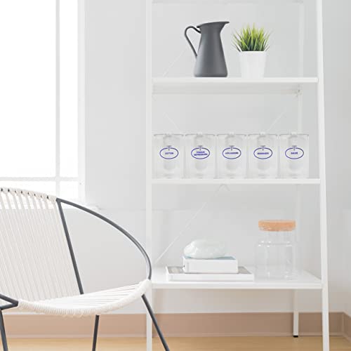 Image of BV Medical Clear Sundry Jars, Labeled, Unbranded, Set of 5 each (Pack of 2)