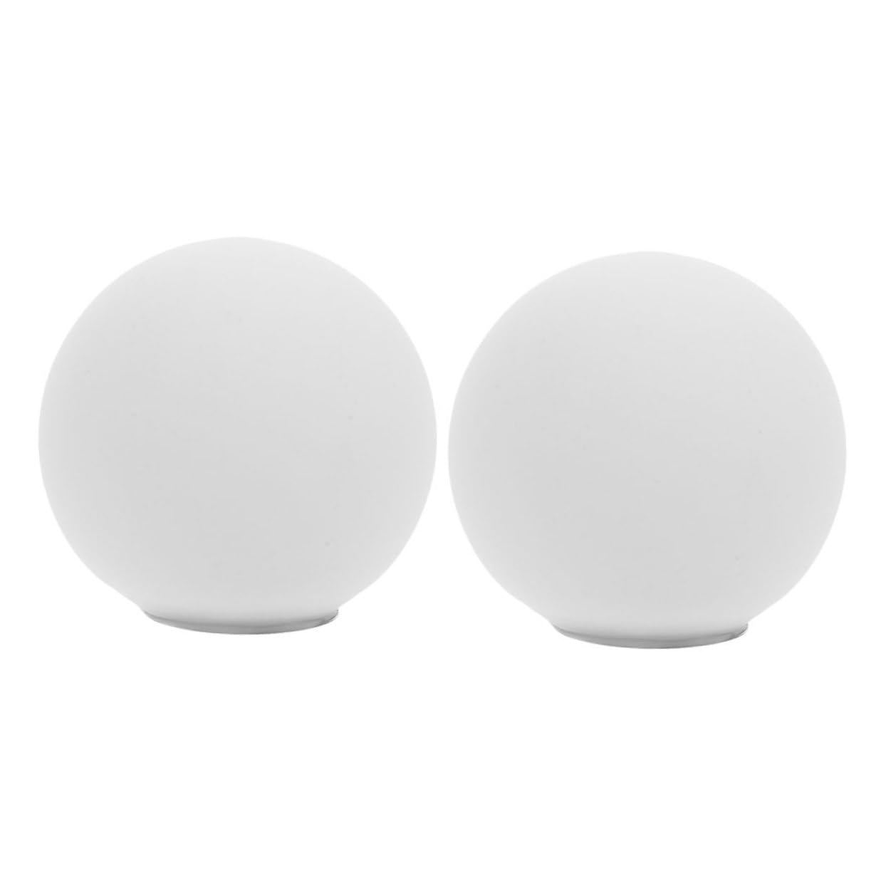 2pcs White Glass Globe Light Shades G9 Threaded Round Ball