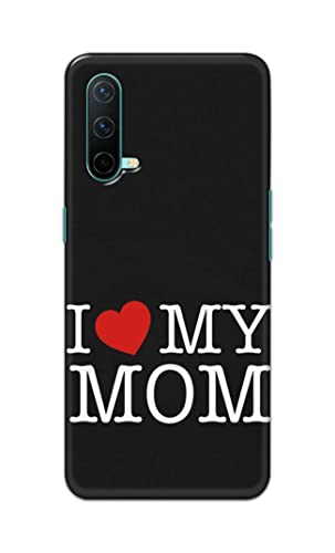 Image of PRINTFIDAA I Love My Mom Hard Back Cover for OnePlus Nord CE 5G (2021), OnePlus Nord Core Edition 5G (2021) Back Cover -(P6) KAT1006
