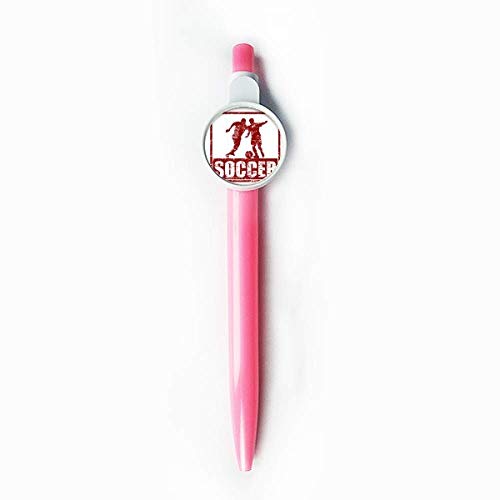 Stylo footballeur rouge rétractable DIYthinker écriture fluide et nette