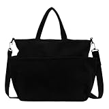 💖Grande capacité et nombreuses poches : avec ses 35 x 27 x 13 cm, le sac est assez grand pour être robuste et pratique. Il a une poche à l'avant et à l'arrière, deux poches latérales pour une bouteille d'eau ou un parapluie et une poche centrale pour les livres, un ordinateur portable de 14 pouces, un iPad et plus encore.