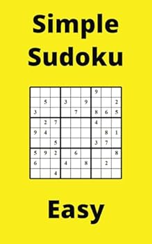 Paperback Yellow Simple Sudoku Book, 9x9 Puzzles, 100 Pages, 5x8, Easy Book