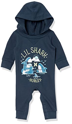 Image of Hurley Baby Boy's Long Sleeve Hooded Coverall