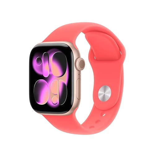 Image of Apple Watch Band - Sport Band - 42mm - Bright Guava - S /M