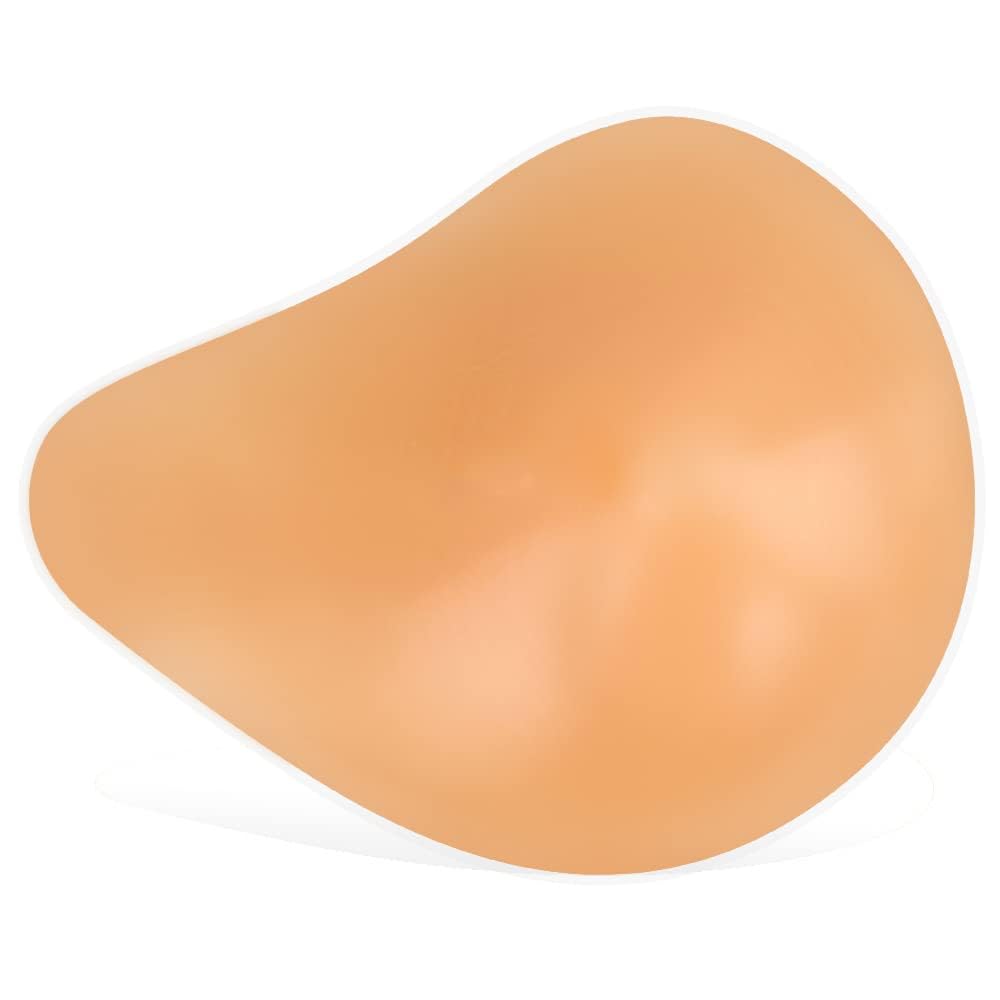 ONEFENG Artificial Symmetrical Breast Form Post Mastectomy Breast Prosthesis Right Spiral Shape Breasts Only One Piece