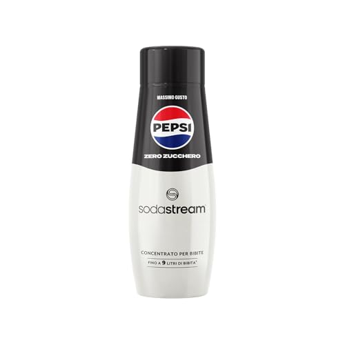 Sodastream Concentrato per la preparazione di bevande dissetanti gassate al gusto Pepsi Max. 440ml per preparare fino a 9 litri di bibita