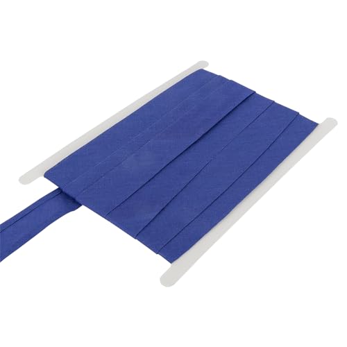 DFL 100% Cotton Bias Binding Tape Premium Sewing Trim 5 Metre Length | 1 Inch (25 mm) or 1/2 Inch (13 mm) Widths | 30 Colours for Quilting Dressmaking & Crafts(Royal Blue 0.5 Inch/13mm Wide)