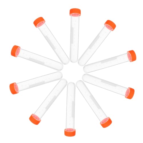 CIYODO Pk Sealed Test Tube Bottles Test Tube Caps Plastic Lids for Sample Storage