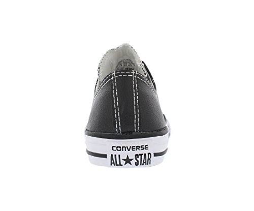 Image of CONVERSE Kid's Chuck Taylor All Star Leather OX Fashion Sneaker Shoe - Black /White
