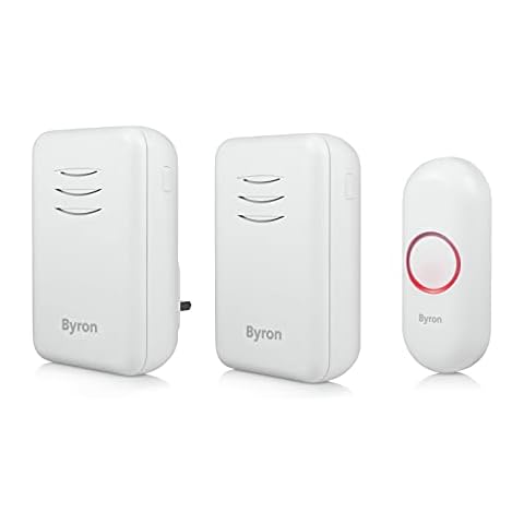 Byron Wireless Doorbell Set with Portable Chime Cover