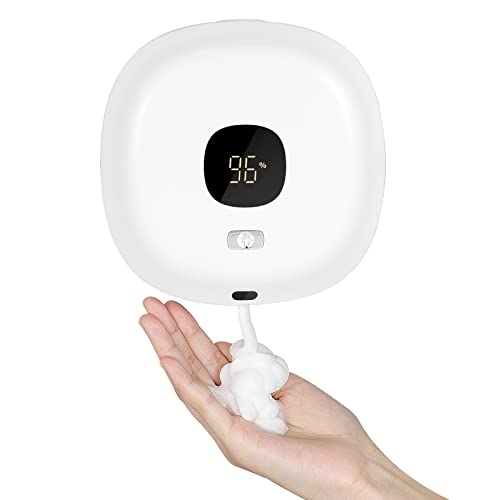 Dispenser Sapone Automatico, Dosatore Sapone Schiuma da Parete, Distributore Sapone Schiuma, Touchless, Sensore Infrarossi Ricaricabile da 300ML Adatto per Cucine e Bagni