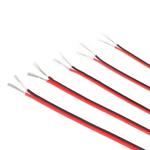 Outdoor Extension 10 Meters Tinned Copper Insulated Electrical Wire 18AWG 20AWG 22AWG 24AWG 26AWG Red Black LED Extension Cable Solar sheathed (Size : 22AWG)