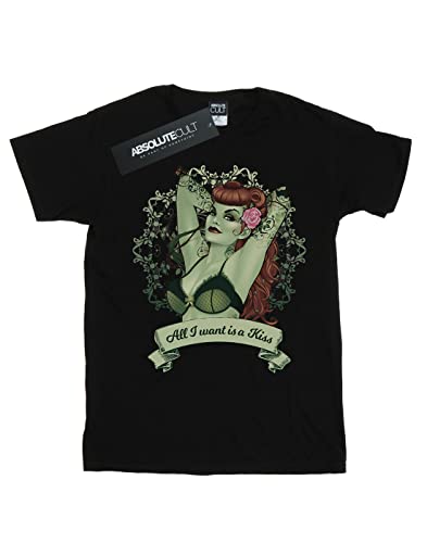 DC Comics Homme Poison Ivy All I Want is A Kiss T-Shirt - Les Beatles, Paul McCartney, John Lennon, RIngo Starr, George Harrison DC Comics Homme Poison Ivy All I Want is A Kiss T-Shirt – Image 3