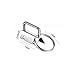 50 Sets -1 Inch Key Fob Hardware Wristlet Set Wrist Key Chain Wristlet Sets with Split Rings Key Rings