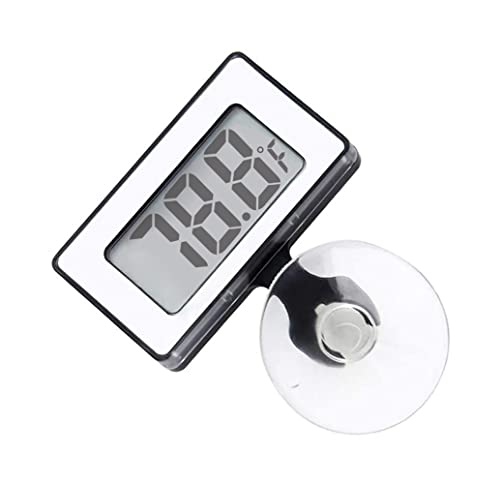 Thermomètre Aquarium Thermometre étanche avec ventouse Thermimètre reptile, Thermométrie de réservoir de poisson Thermométrique numérique de réservoir à poisson avec grand LCD Affichage de la température de l'eau pour le poisson