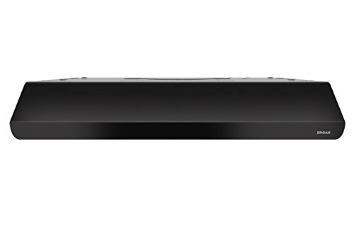 Broan-Nutone Bksa130Bl Sahale 30-Inch Under-Cabinet 4-Way Convertible Range Hood With 2-Speed Exhaust Fan And Light, 300 Max Blower Cfm, Black #TOP2