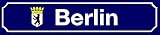  Blechschild Straßenschild 46x10cm Berlin Wappen Schild