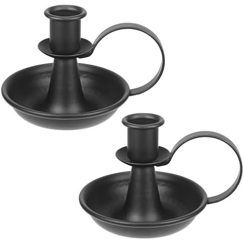 Mofunci Retro Black Candlestick Holders Set Cover