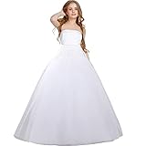 SOMOYA Women A-line Hoopless Petticoats for Women 4 Layers Floor Length Wedding Petticoat Crinoline Underskirt Slips Ball Gown Skirt (White-hoopless)