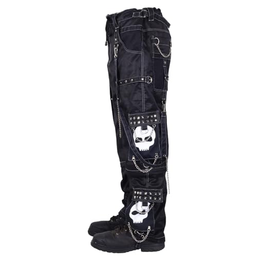 Prime Quality Gothic Bondage Black Big Skull Men Pant Alternative Punk Rock Emo Trouser Pant/USA | Men's Pants | Emo Pants3