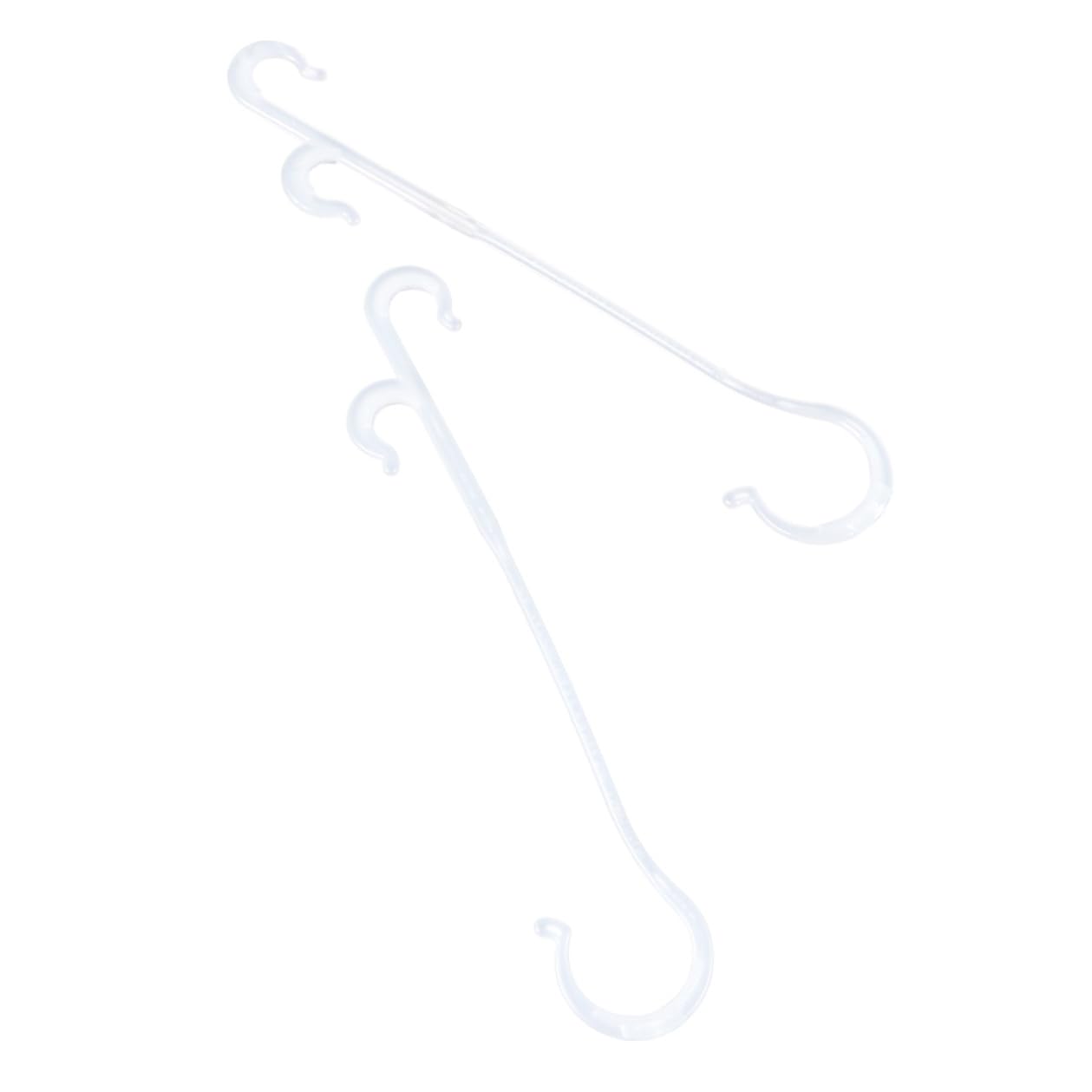 DECHOUS 850 Crochets en Nylon Blanc pour Plantes Suspendues et Tuteurage de Tomates, Fixation Facile des Vignes Serrage ou Jardin, Support Robuste pour Culture de Légumes