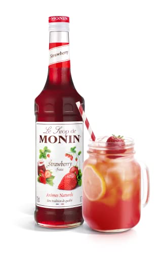 Monin Le Sirop de Monin ERDBEERE Fraise 0,7l - Paquetes de 700ml - Imagen 4