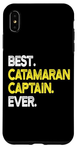 Mens & Womens Best Catamaran Captain Ever Boat Lover �X�}�z�P�[�X iPhone XS Max �p