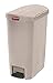 Rubbermaid Commercial Products Slim Jim Step-On Plastic Trash/Garbage Cans, 13 Gallon, Plastic End Step Step-On, Blue